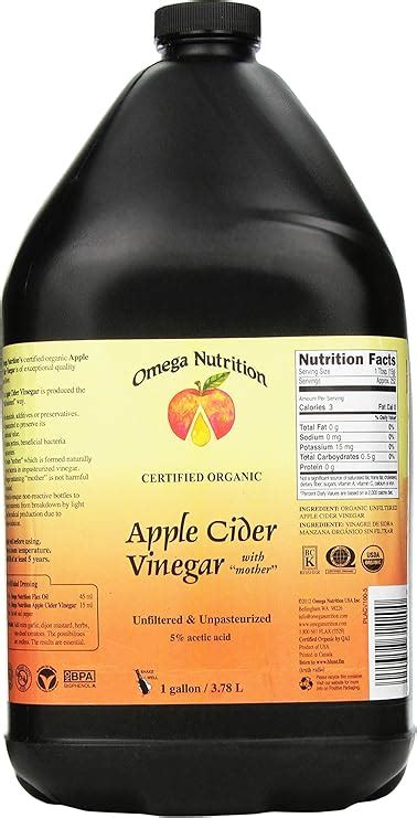 omega nutrition apple cider vinegar canada|omega3 organic apple cider vinegar.